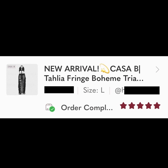 5⭐️CASA B| Tahlia Fringe Boheme Triangle Top + Tahlia Trousers BUNDLE - Picture 4 of 4